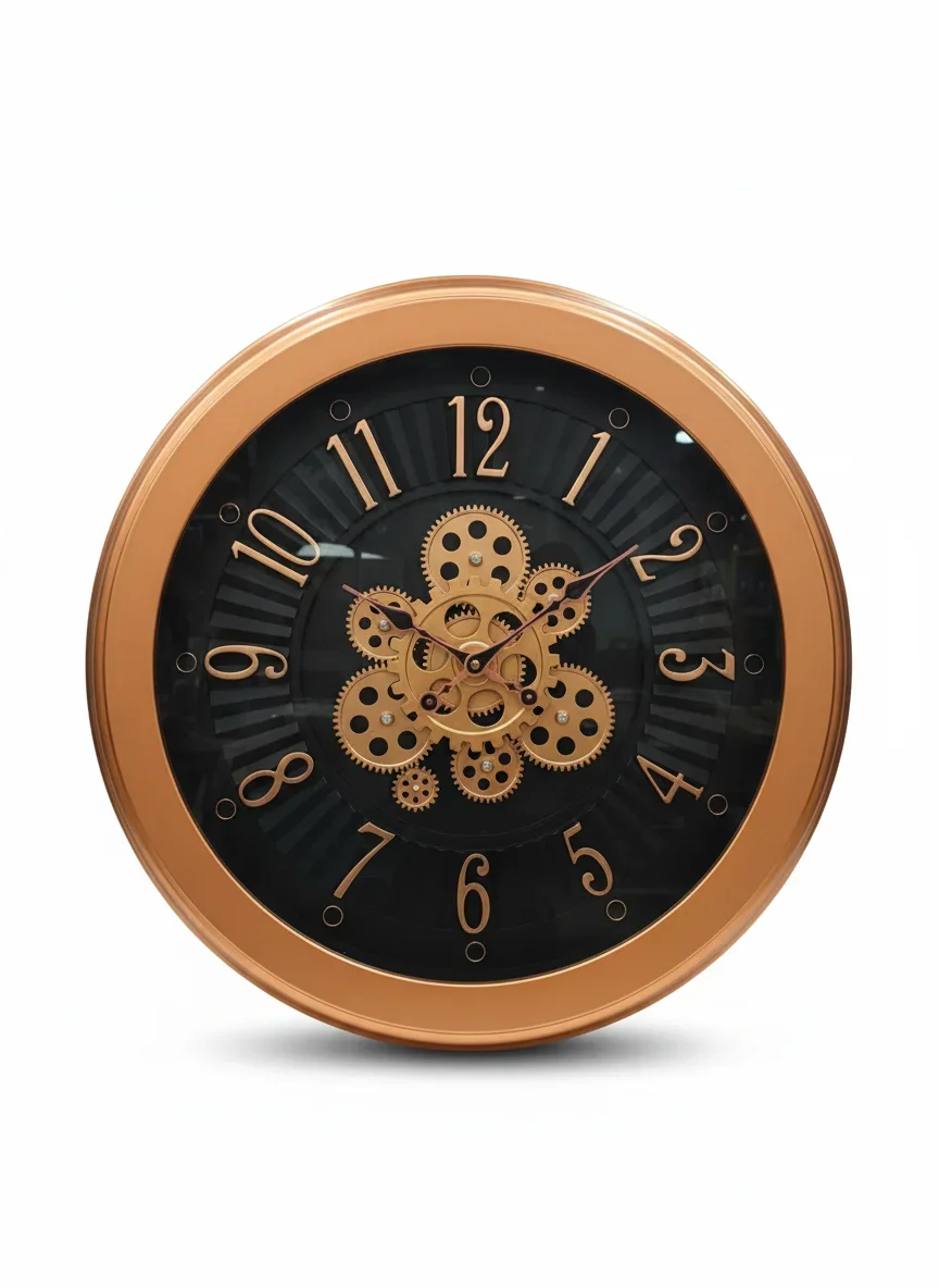 Sapna 3321 Copper Gear Wall Clock - Sapna - Wall Clock 20 inch - Wall Clock, Gear Clock, Steampunk Clock - Image 2