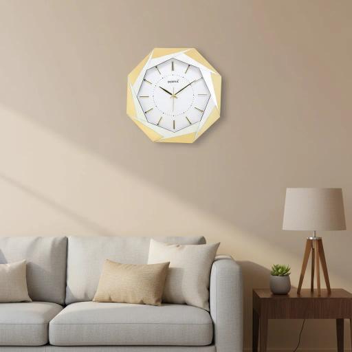 Surya S329 Geometric Gold Wall Clock - Surya s 329-Gold - Premium Wall Clock 16 inch