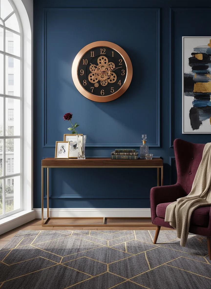 Sapna 3341 Marble Gear Wall Clock - Sapna - Wall Clock 16 inch - Wall Clock, Gear Clock, Marble Clock - Image 4