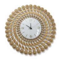 Theo 5156 Gold Leaf Wall Clock - Theo - Wall Clock 20 inch - Wall Clock,  Gold Clock,  Leaf Design - Image 6
