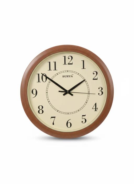 Surya s319 Wooden Wall Clock - Elegant Home Decor key highlights