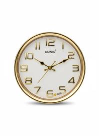 Sonic 1061dx Gold Wall Clock - Sonic - Wall Clock 10.5 inch - Wall Clock,  Gold Frame,  Silent Sweep - Image 6
