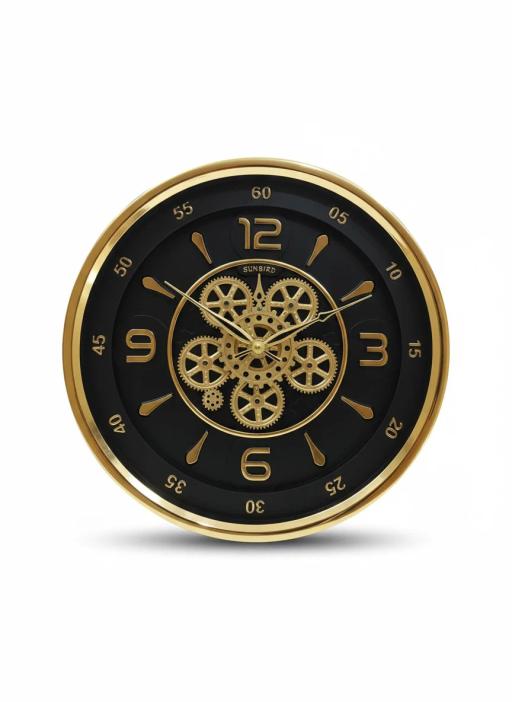 Sunbird 3131 Gold Gear Wall Clock key highlights