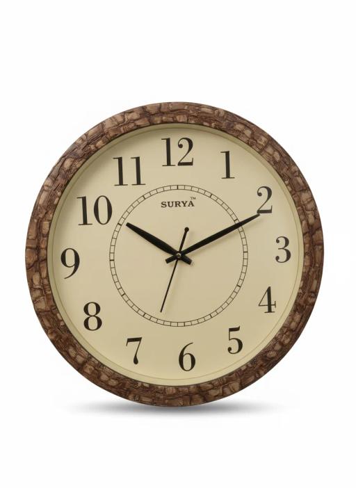 Surya s319 Wooden Wall Clock - Elegant Home Decor key highlights