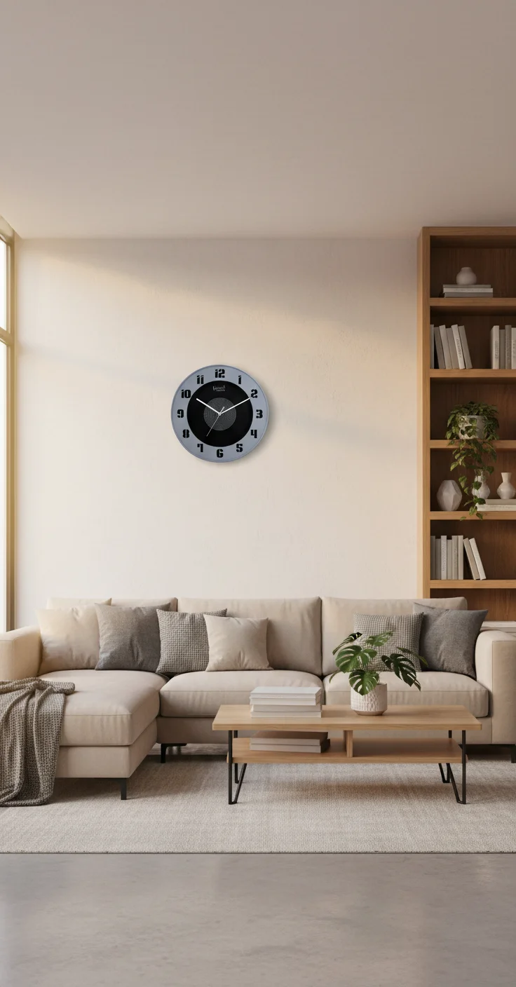 Sizzero 1408 Modern Wall Clock - Brown - Decor 10