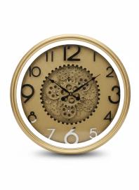 Glam Gold Gear Wall Clock - The clock Factory - Wall Clock 22 inch - Wall Clock, Gold Clock, Gear Clock - Image 6
