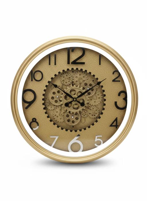 Glam Gold Gear Wall Clock key highlights