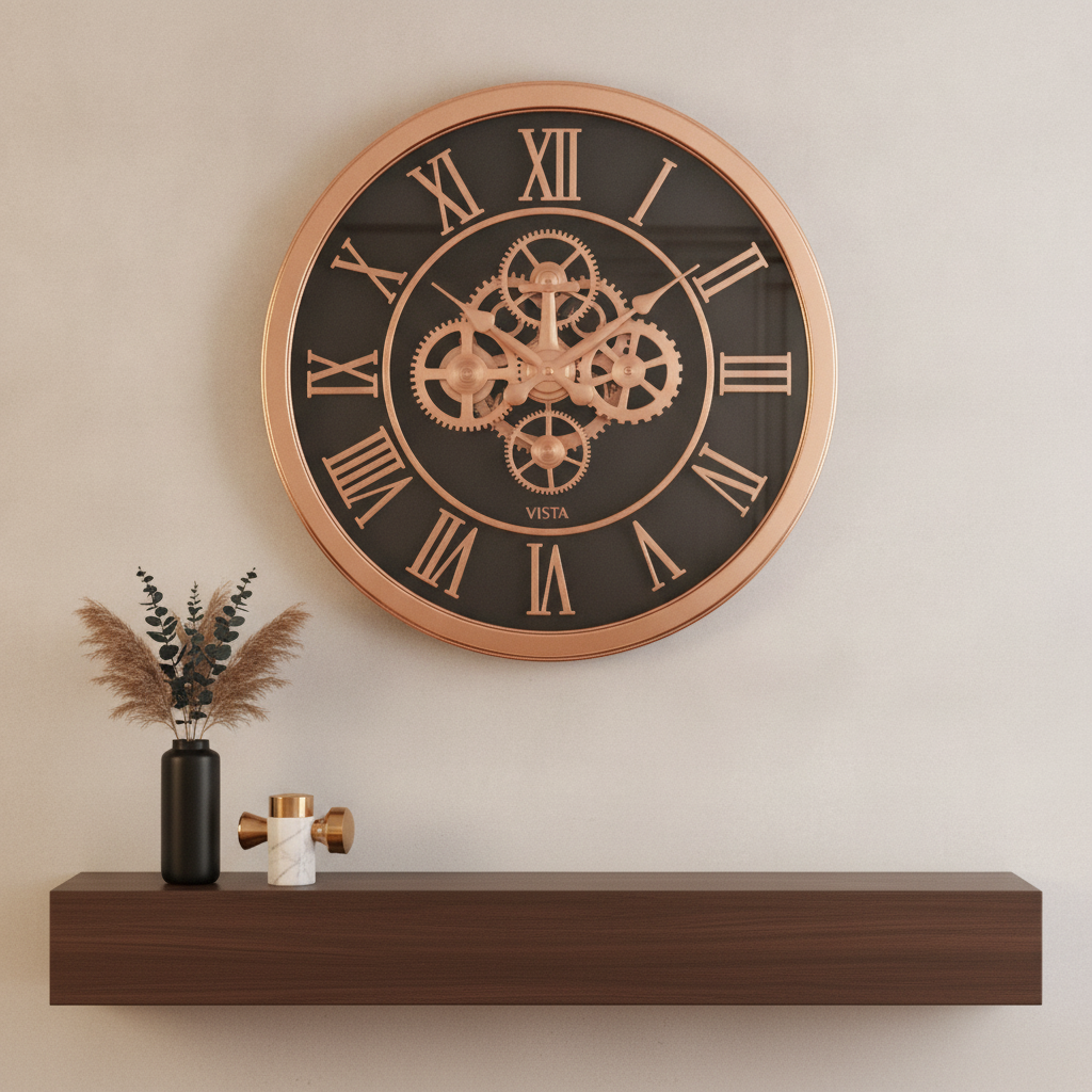 Vista Anchor Gear Large Industrial Wall Clock lifestyle 2