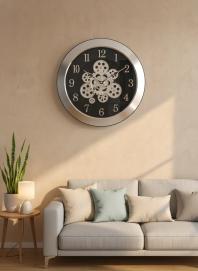 Sapna 3341 Marble Gear Wall Clock - Sapna - Wall Clock 16 inch - Wall Clock,  Gear Clock,  Marble Clock - Image 7