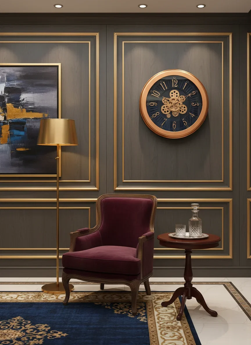 Sapna 3321 Copper Gear Wall Clock - Sapna - Wall Clock 20 inch - Wall Clock, Gear Clock, Steampunk Clock - Image 4