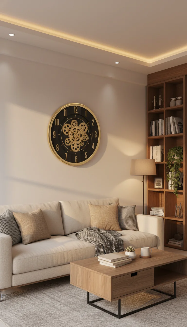 Pride 9094 Gold Gear Wall Clock - Decor 4