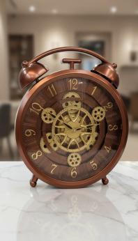 Milan H66 Steampunk Clock: Gold & Copper - Milan - Wall Clock 20 inch - Wall Clock,  Steampunk Clock,  Vintage Clock - Image 7