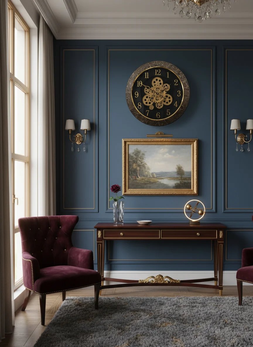 Sapna 3341 Marble Gear Wall Clock - Decor 5