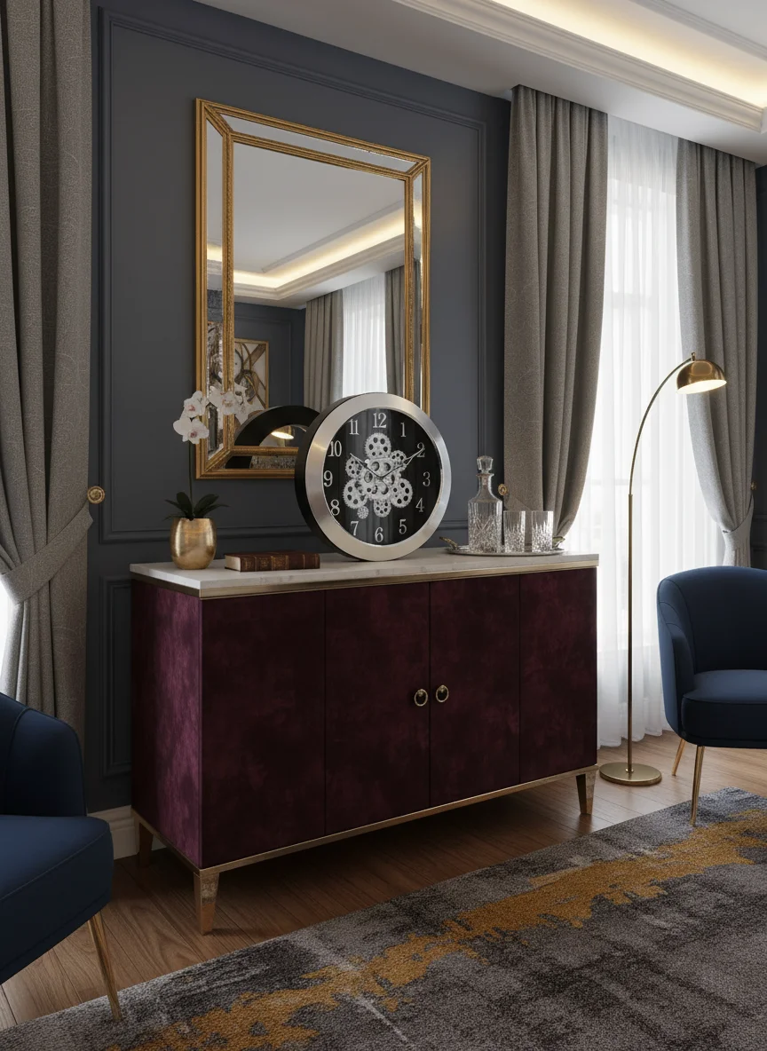 Sapna 3341 Marble Gear Wall Clock - Decor 11