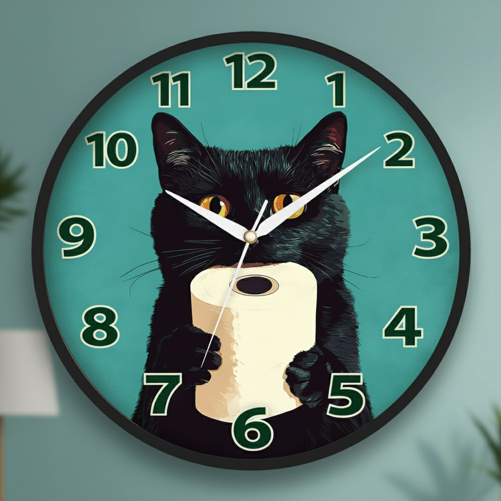 The clock Factory tcfbath blue - The clock Factory tcfbath-blue