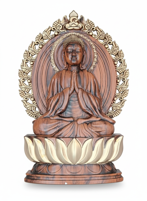 Anjali ET55 Meditating Buddha Statue with Lotus Base Wall Decor key highlights