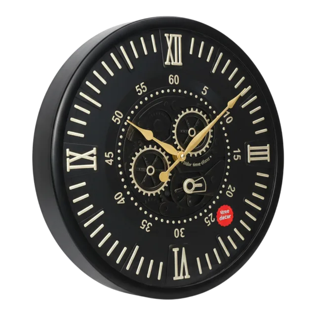 Solar SQ24: Vintage Gear Wall Clock