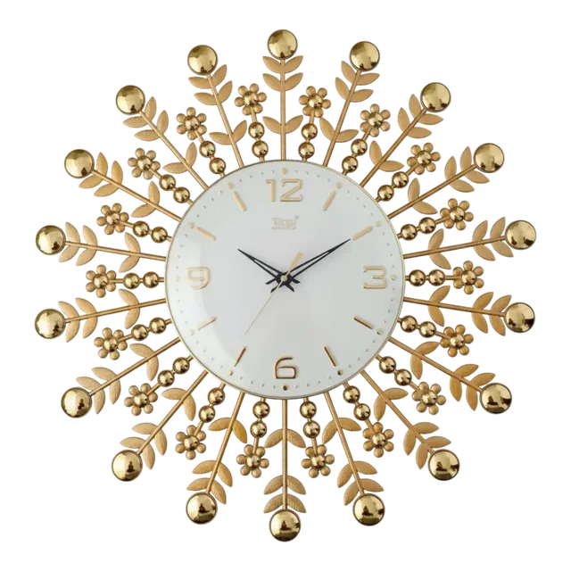 Theo 5151 Gold Metal Wall Clock