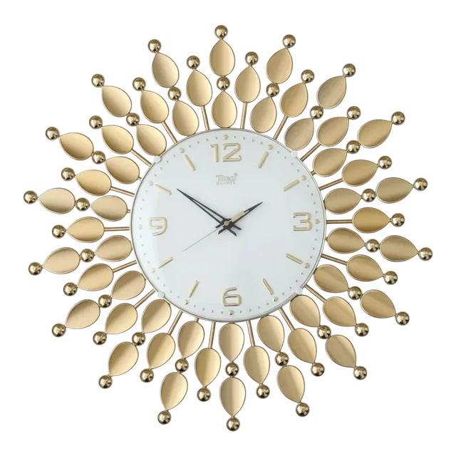 Theo 5152 Gold Leaf Wall Clock
