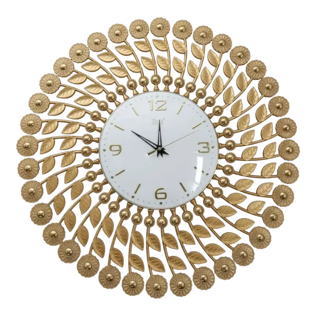 Theo 5156 Gold Leaf Wall Clock