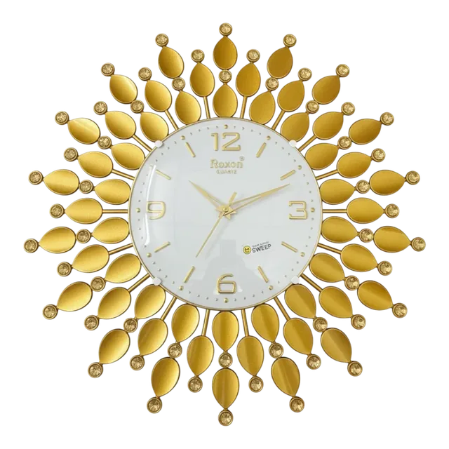 Roxon 1400 Gold Sunburst Wall Clock - Roxon - Wall Clock 18 inch - Wall Clock, Gold Clock, Sunburst Clock - Image 11