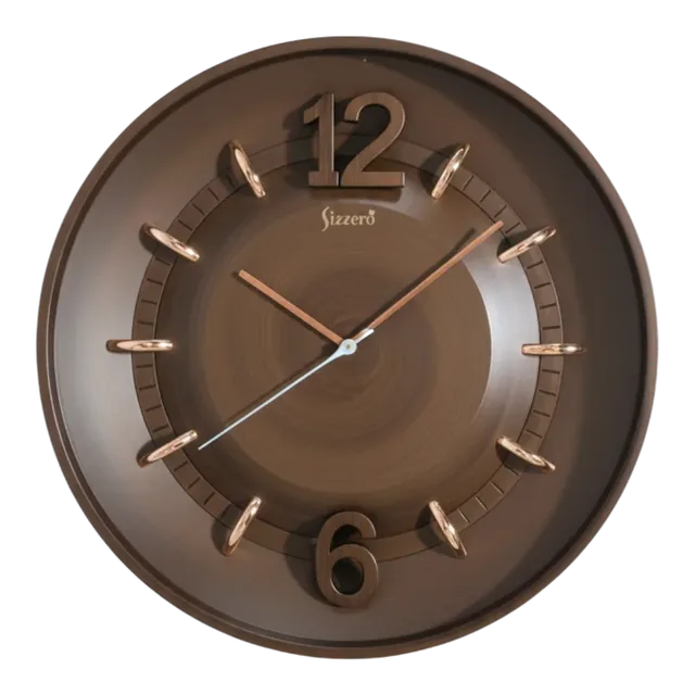 Sizzero 1806 Bronze Wall Clock - Modern Elegance