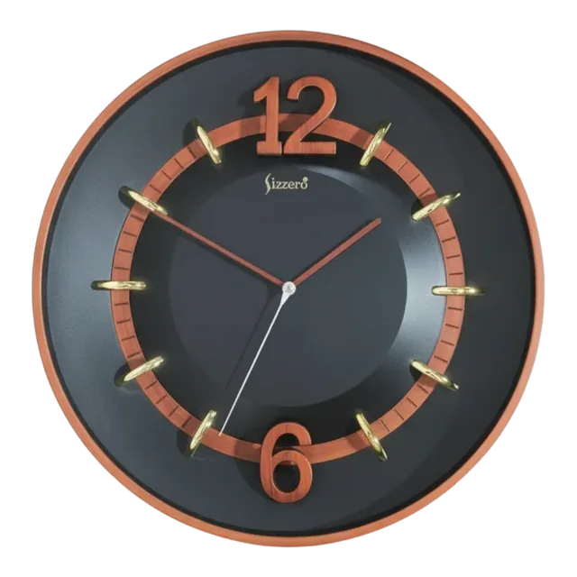 Sizzero 1806 Bronze Wall Clock - Modern Elegance