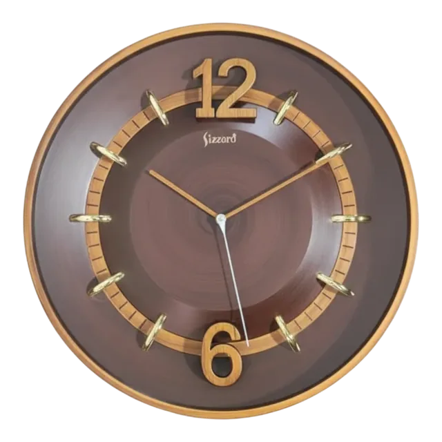 Sizzero 1806 Bronze Wall Clock - Modern Elegance