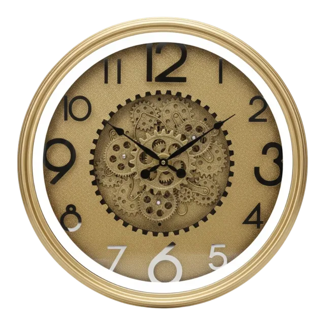 Glam Gold Gear Wall Clock - The clock Factory - Wall Clock 22 inch - Wall Clock, Gold Clock, Gear Clock - Image 9