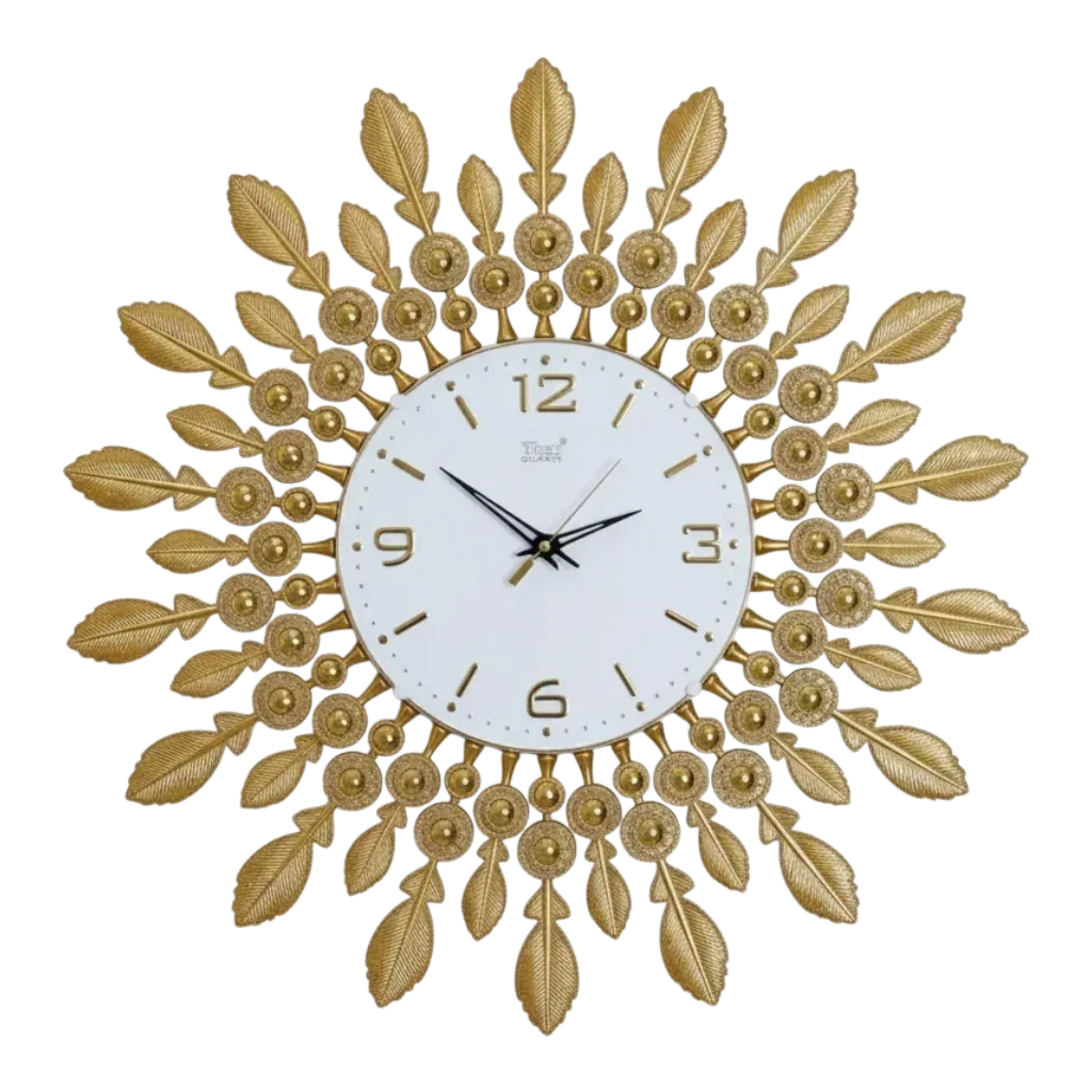 Theo 5155 Gold Leaf Wall Clock