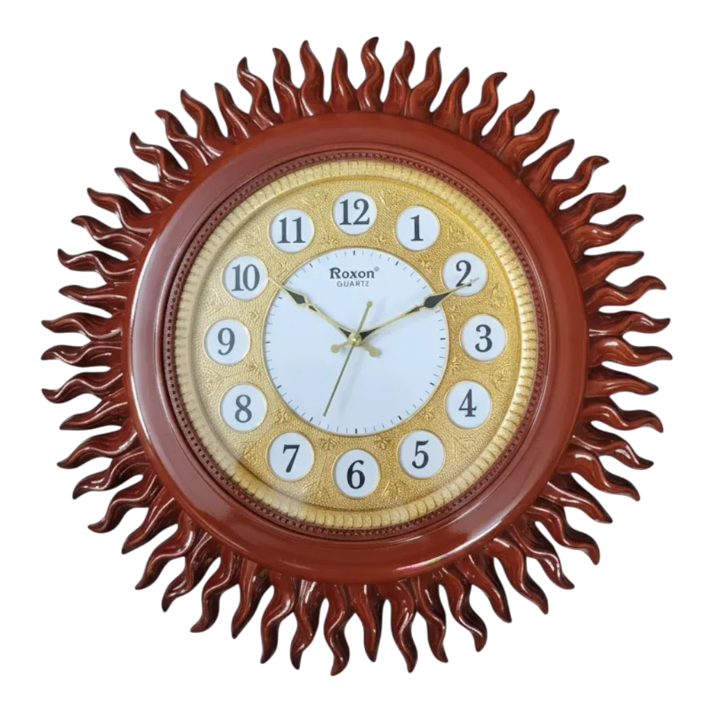 Roxon Sunburst Wall Clock - Elegant Home Decor