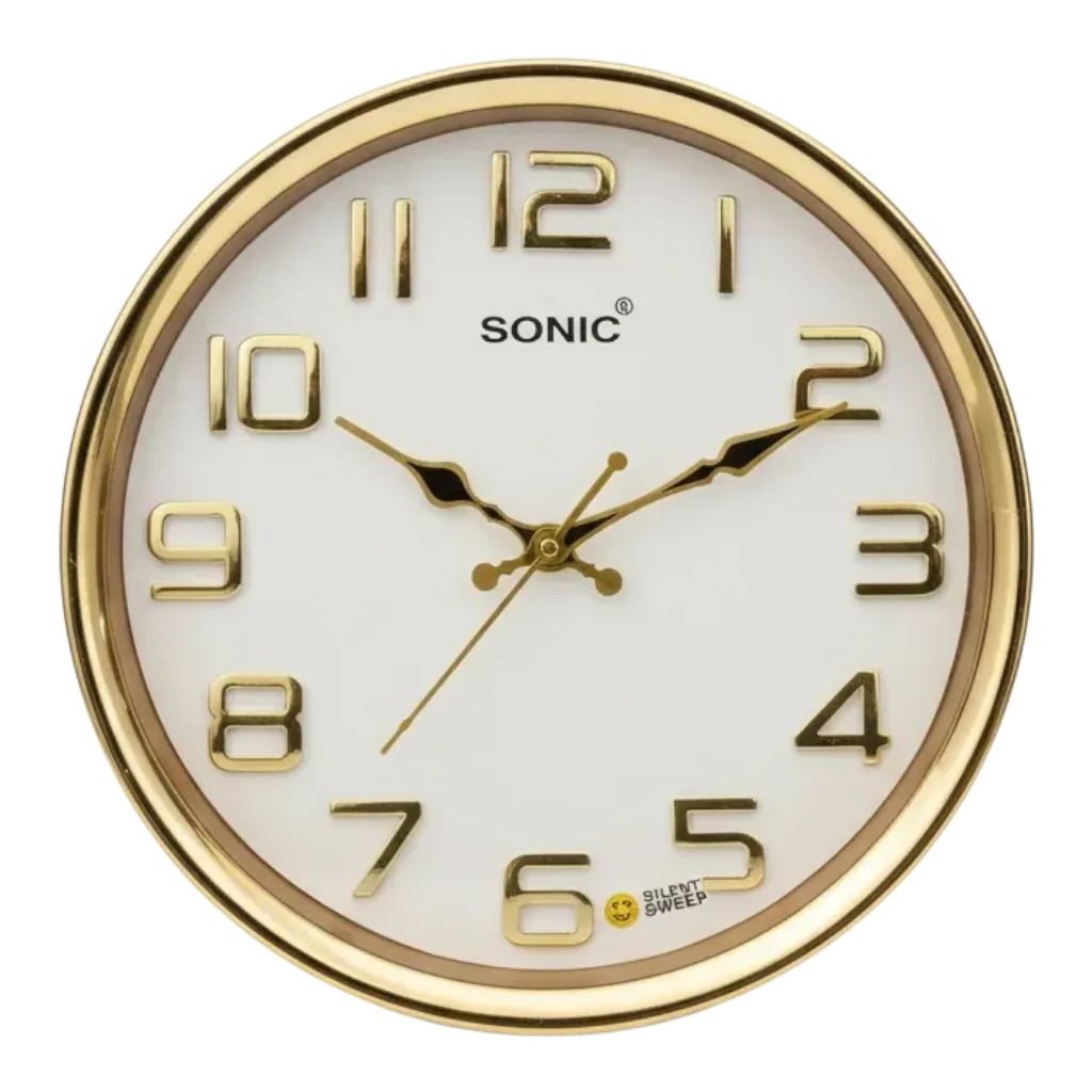 Sonic 1061dx Gold Wall Clock