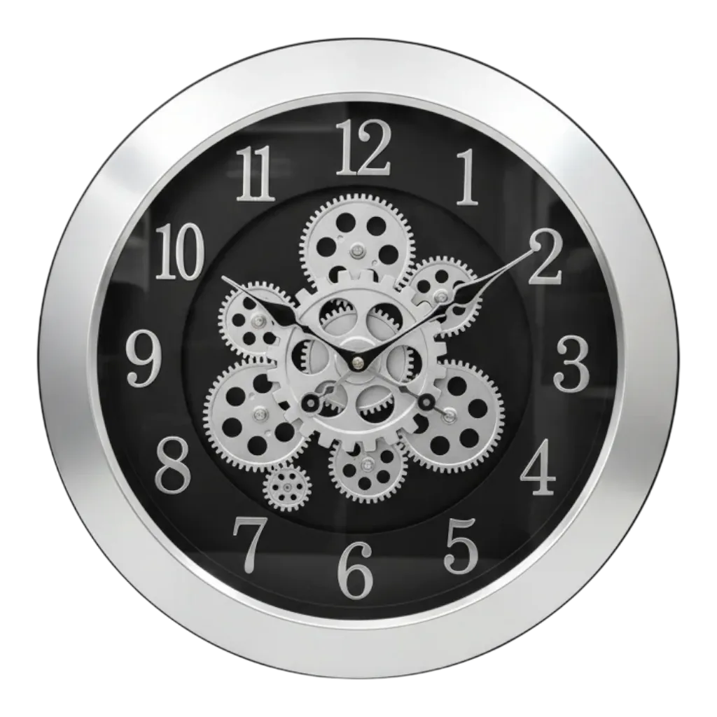 Sapna 3341 Marble Gear Wall Clock