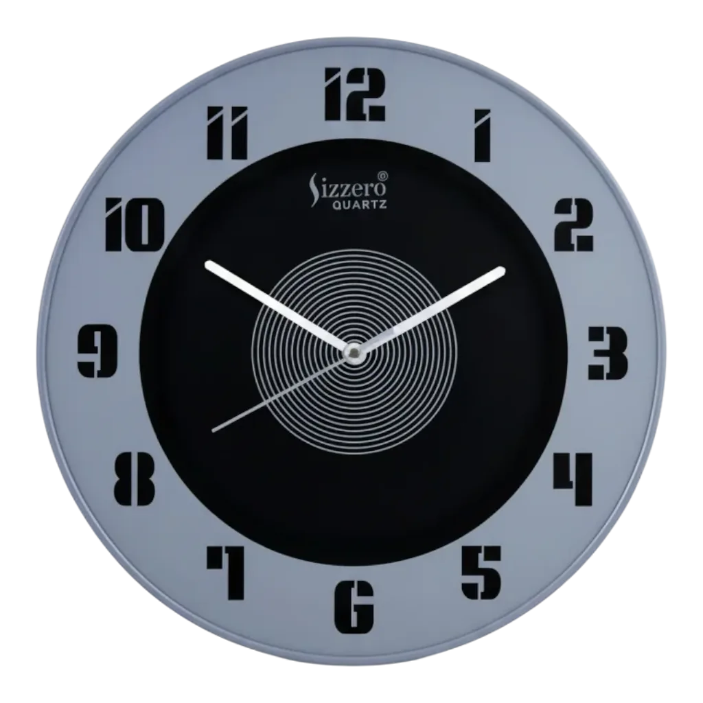 Sizzero 1408 Modern Wall Clock - Brown