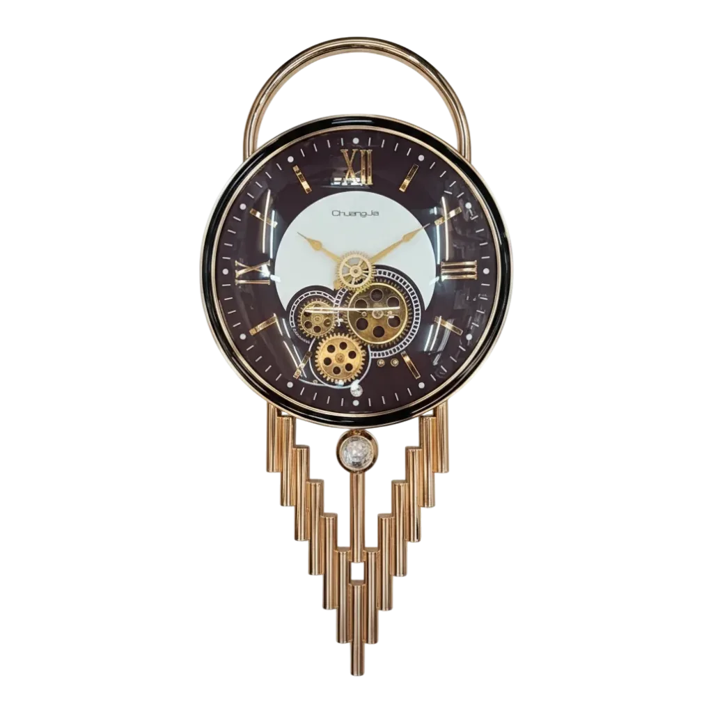 Long designer gear wall clock - The clock Factory - Wall Clock 28 inch - Wall Clock, Steampunk, Gear Clock - Image 10