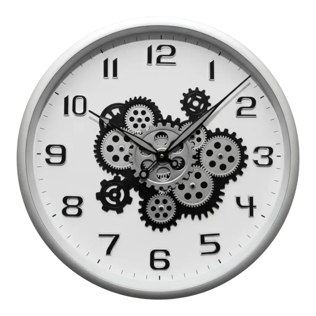 Industrial Gear Design Wall Clock - Modern Aesthetic