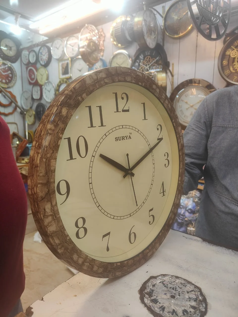 Surya s319 Wooden Wall Clock - Elegant Home Decor - Surya - Wall Clock 15 inch - Wall Clock, Wooden Clock, Home Decor - Image 5