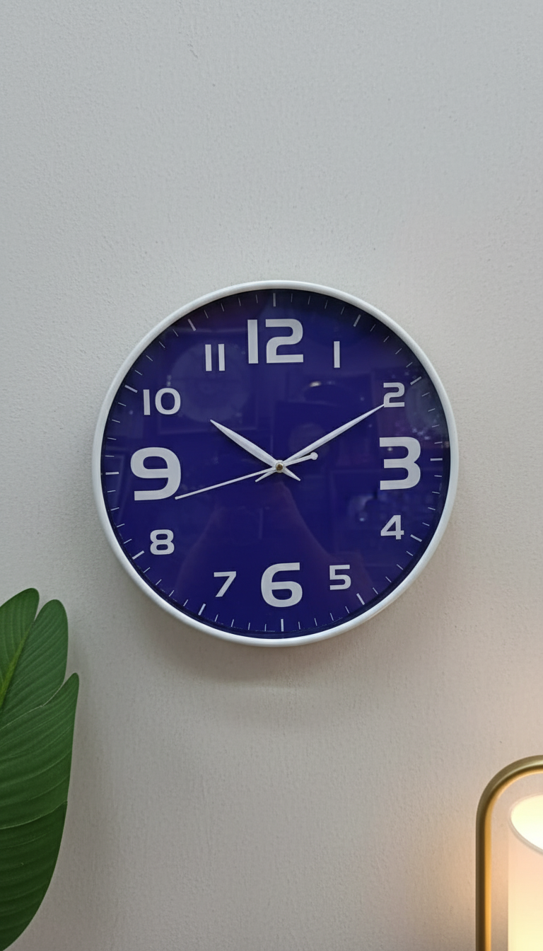 Aviva 039 black - Aviva 039-blue - Premium Wall Clock 