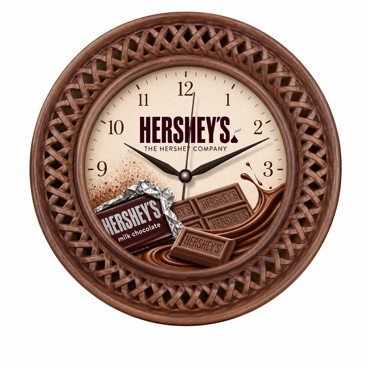 Decorative Frame Wall Clock, 14 inch - custom promotional clock