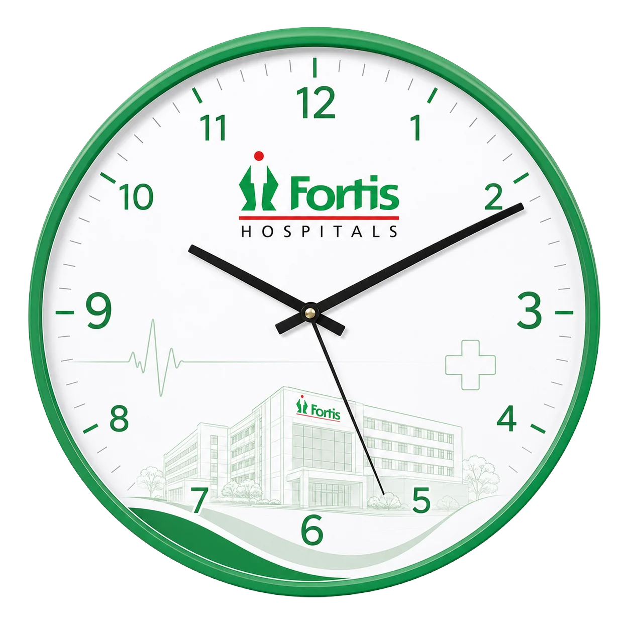 Round Wall Clock, round, 12 inch - custom promotional clock