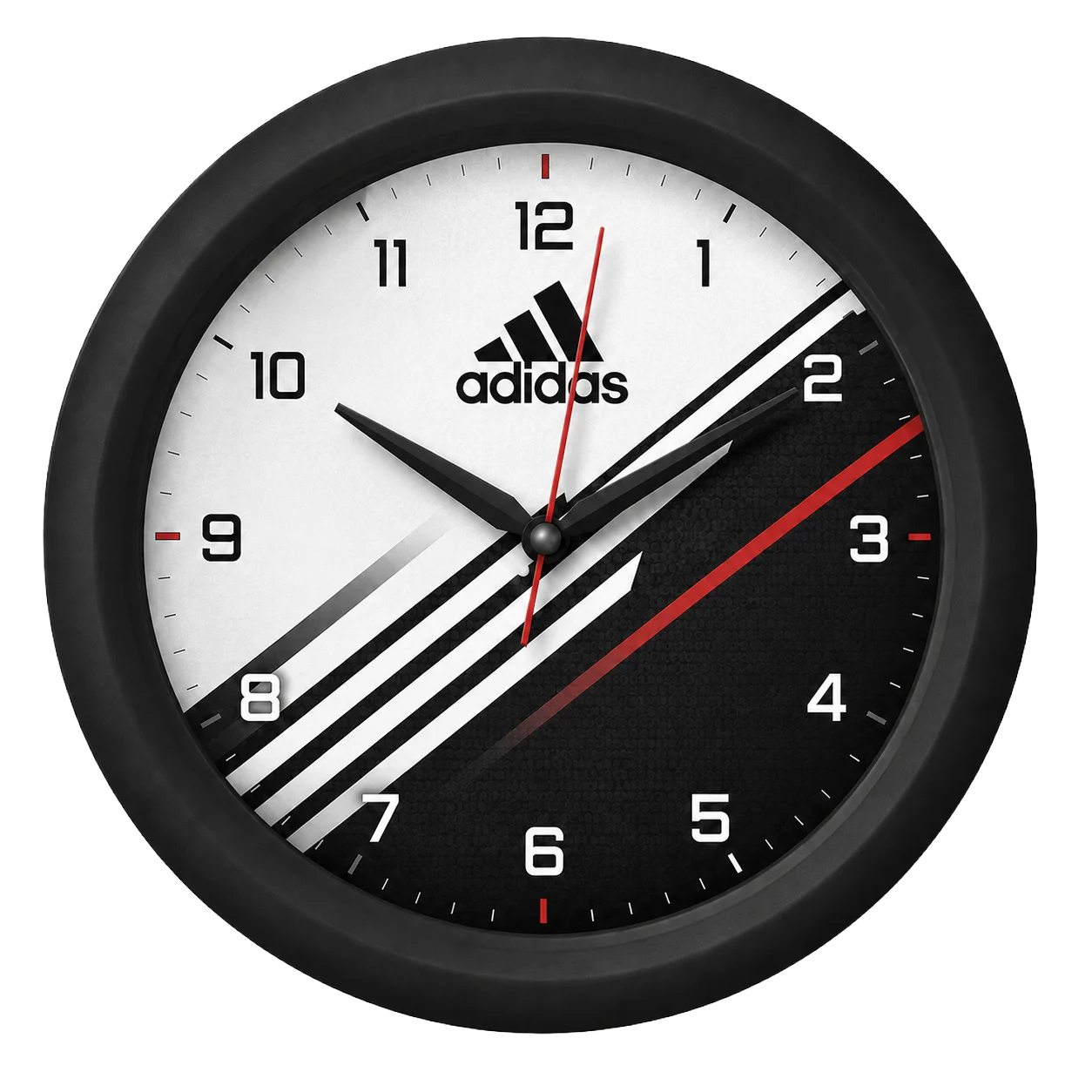 Modern Round Wall Clock, round, 12 inch - custom promotional clock