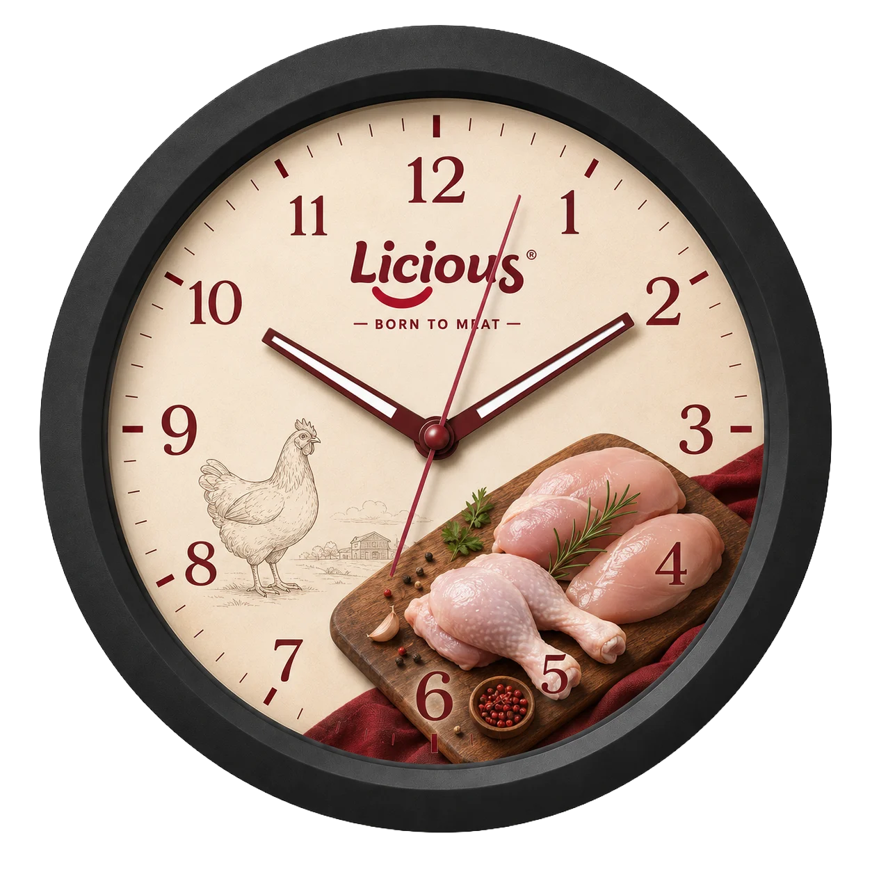 Promotional Wall Clock, 11 inch - custom promotional clock