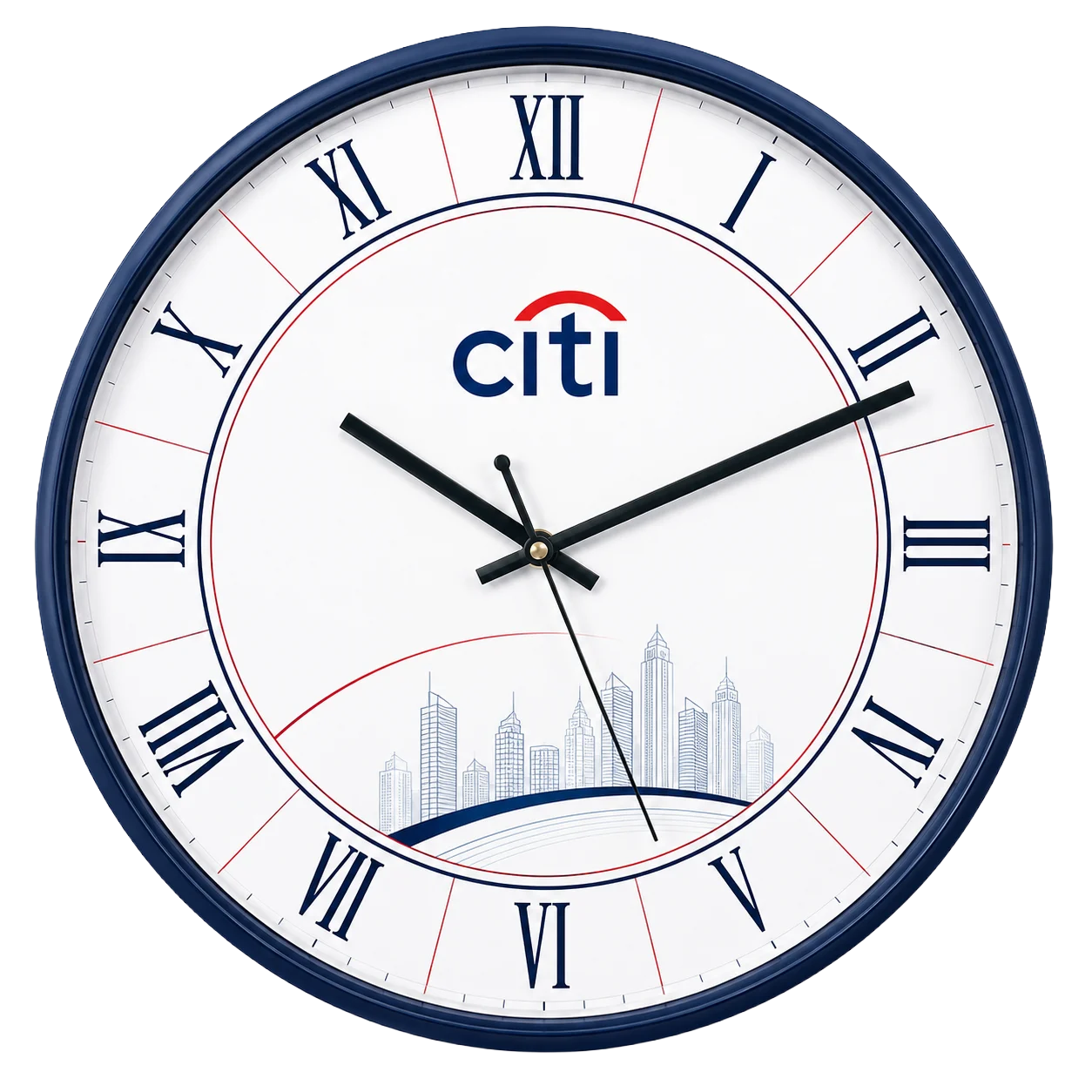 Roman Numeral Wall Clock, 10 inch - custom promotional clock