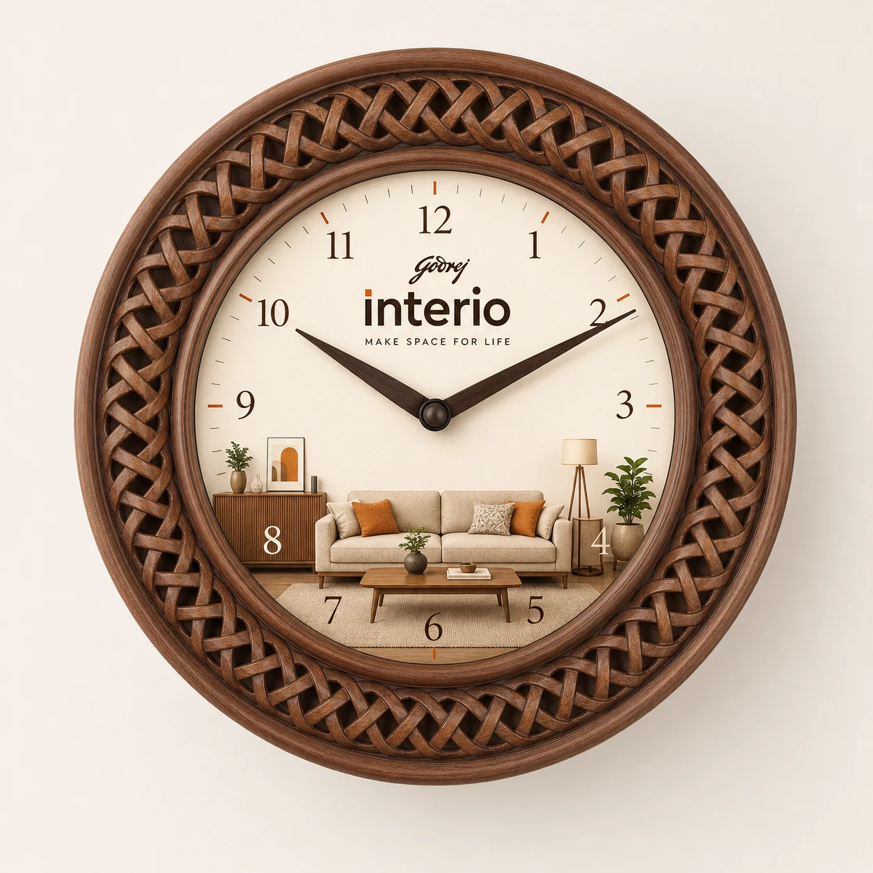 Decorative Plastic Wall Clock, 14 inch - custom promotional clock