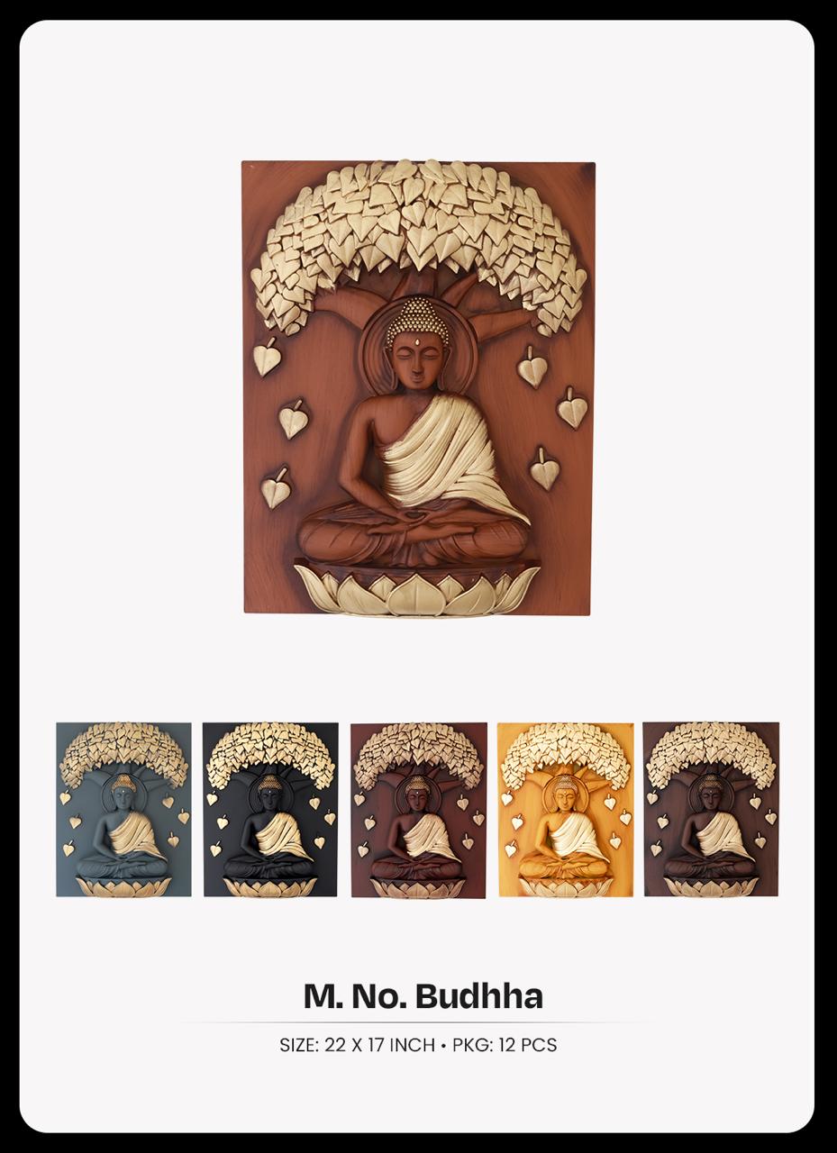Theo Gautam Buddha Wall Art - 22x17" - Theo - Wall Art 22 inch - Gautam Buddha, Wall Art, Buddha Decor - Image 5